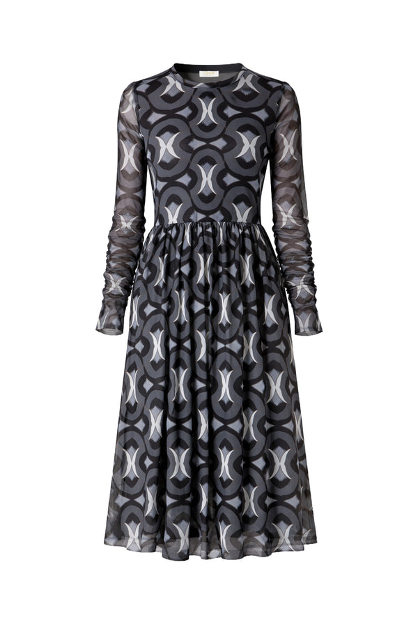 Meshkleid in Print