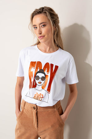 T-Shirt mit Placement
