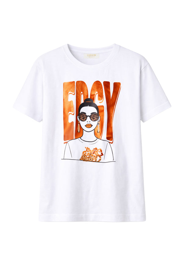 T-Shirt mit Placement