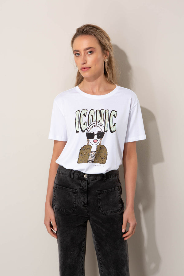 T-Shirt mit Placement