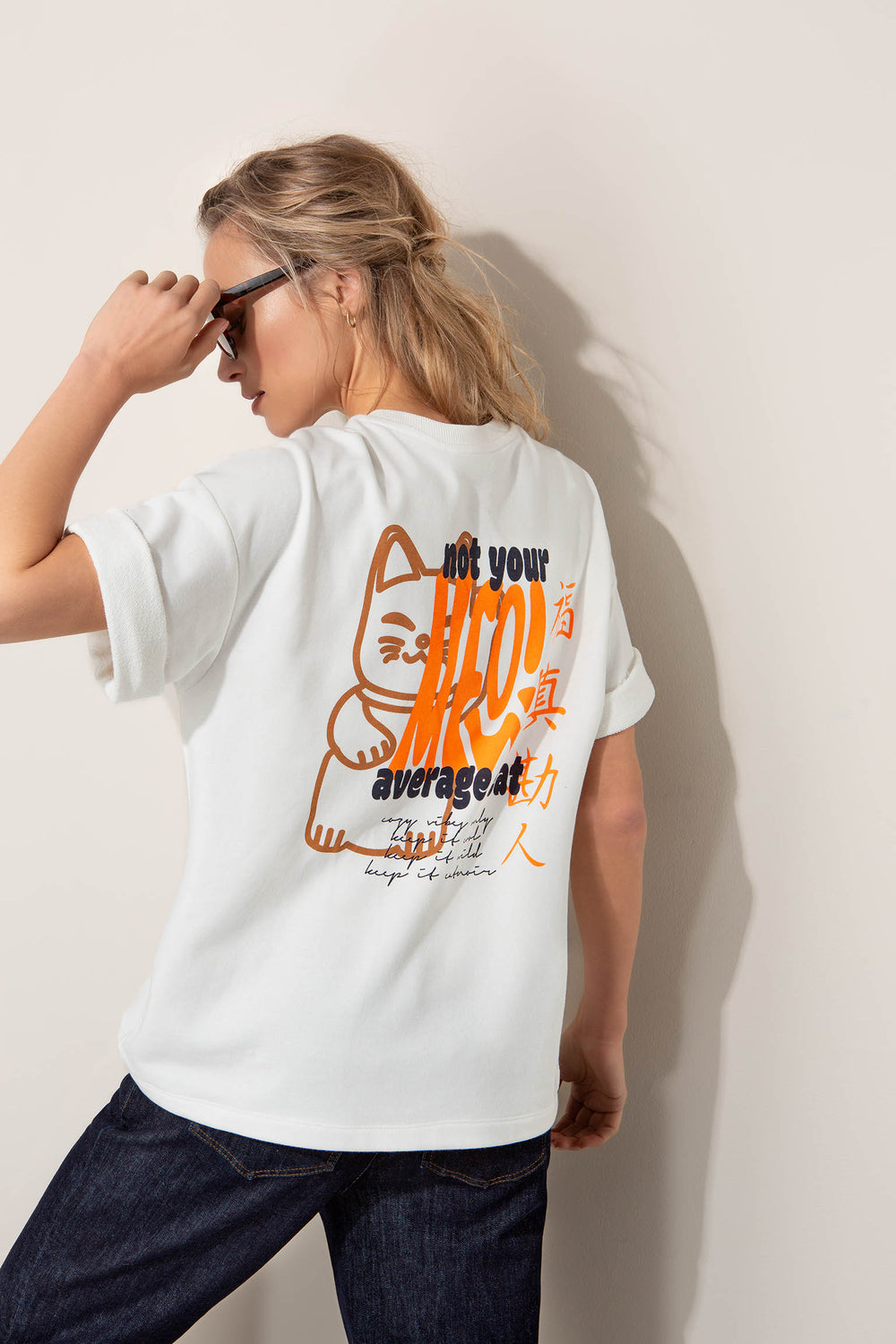 T-Shirt mit Rücken-Placement