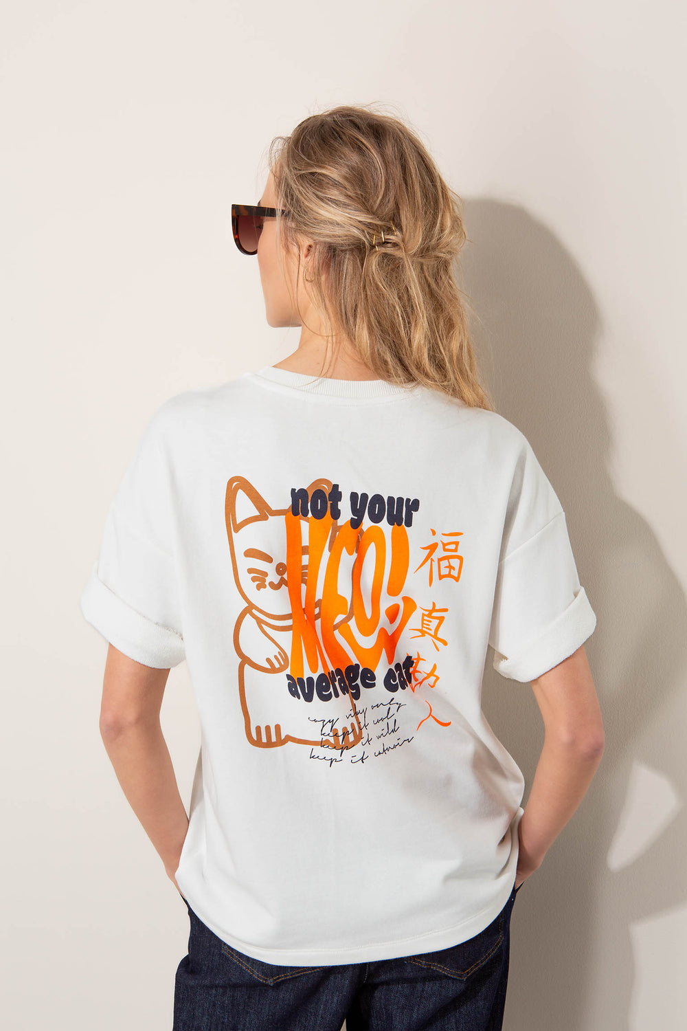 T-Shirt mit Rücken-Placement