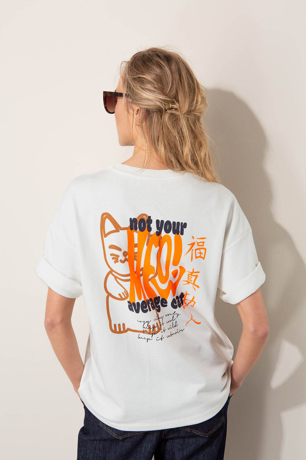 T-Shirt mit Rücken-Placement