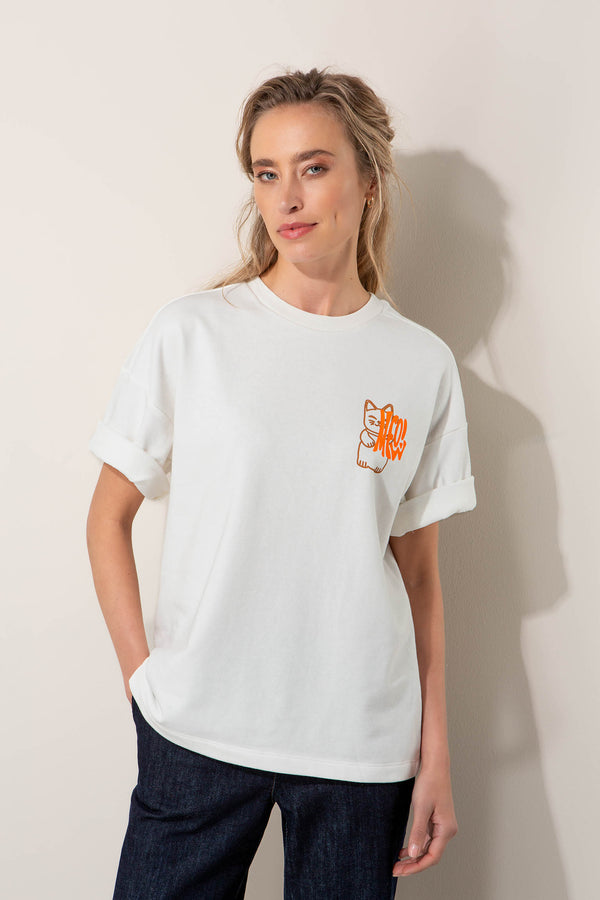T-Shirt mit Rücken-Placement