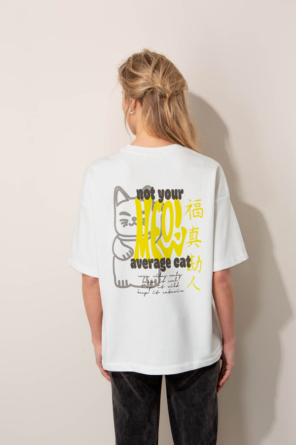 T-Shirt mit Rücken-Placement