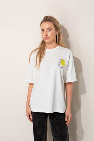 T-Shirt mit Rücken-Placement