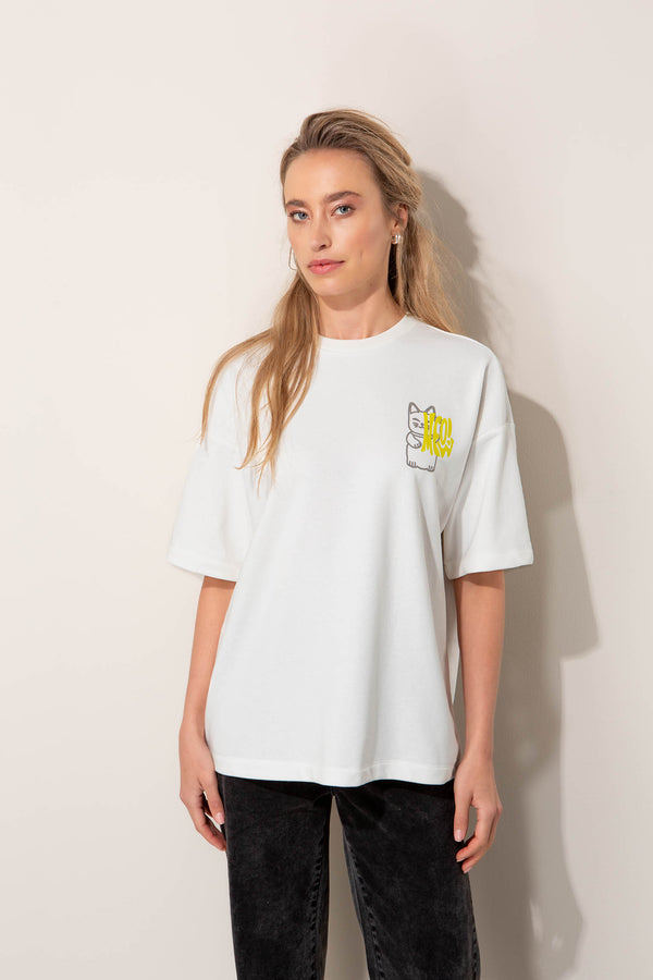 T-Shirt mit Rücken-Placement