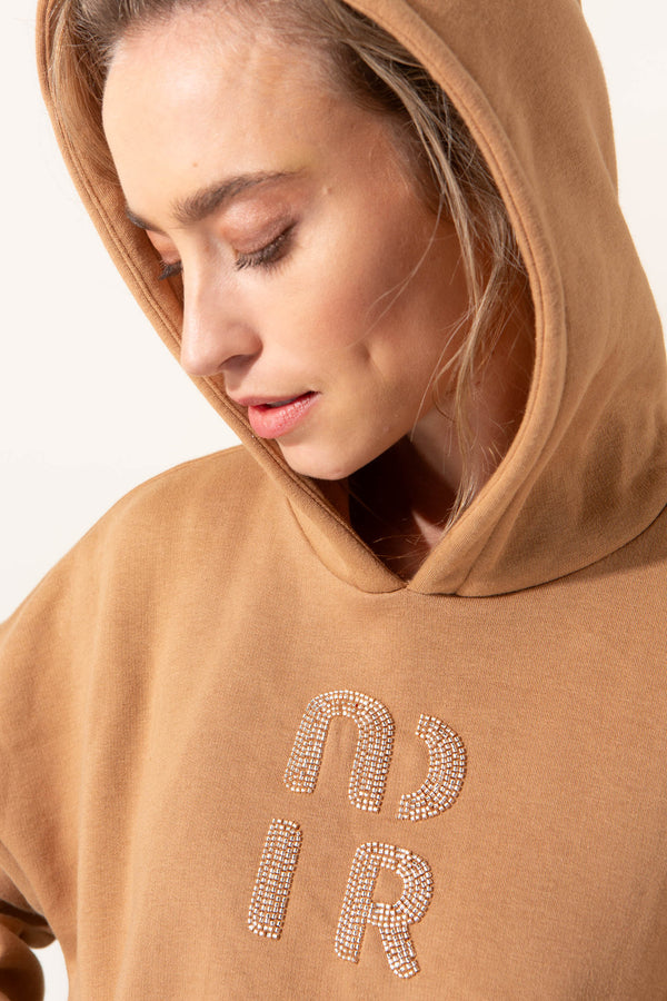 Sweatshirt Noir mit Stickerei