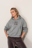 Sweatshirt Noir mit Stickerei