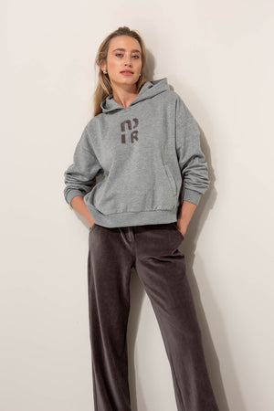 Sweatshirt Noir mit Stickerei