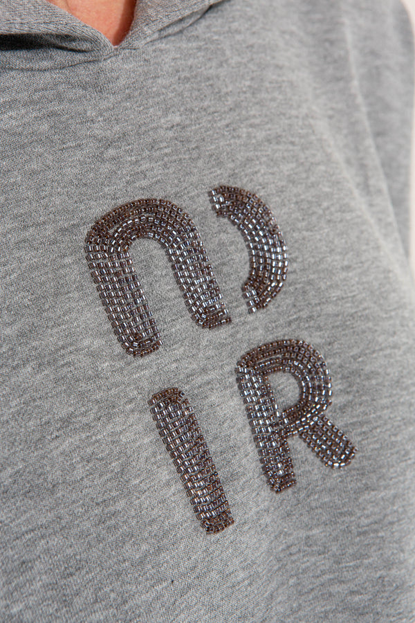 Sweatshirt Noir mit Stickerei