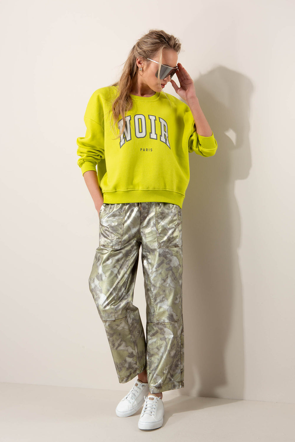 Sweatshirt mit Statement-Print