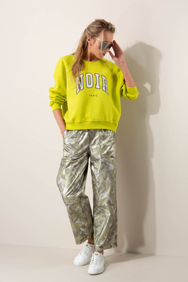Sweatshirt mit Statement-Print