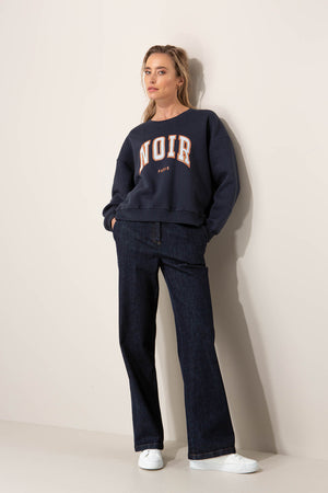 Sweatshirt mit Statement-Print