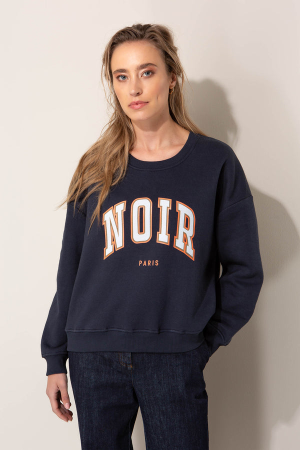Sweatshirt mit Statement-Print