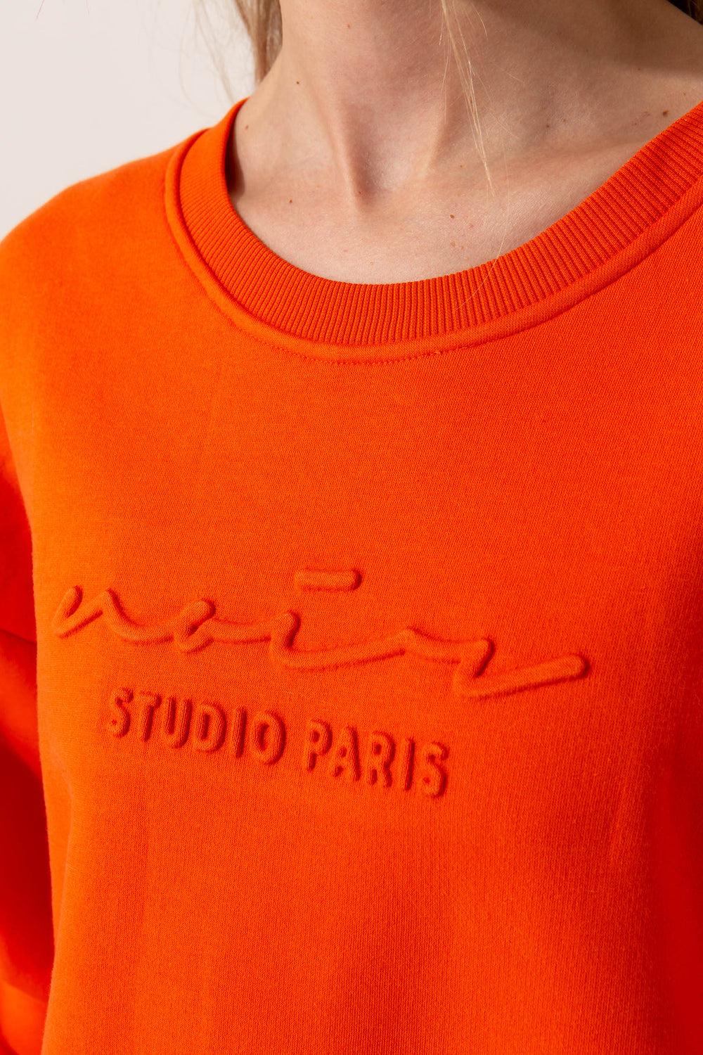 Sweatshirt mit Statement-Logo