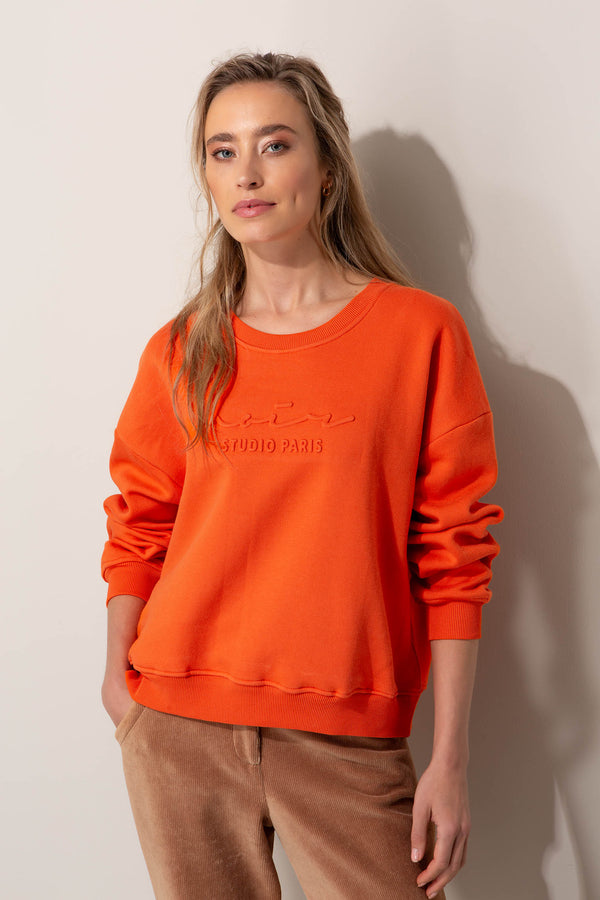 Sweatshirt mit Statement-Logo