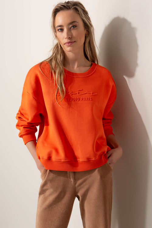 Sweatshirt mit Statement-Logo