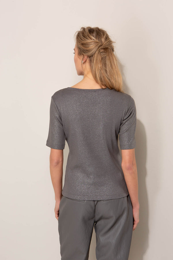 Shirt mit Schimmer-Effekt