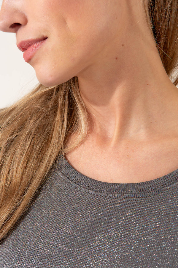 Shirt mit Schimmer-Effekt