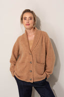 Strickjacke aus Alpaka-Woll-Mix