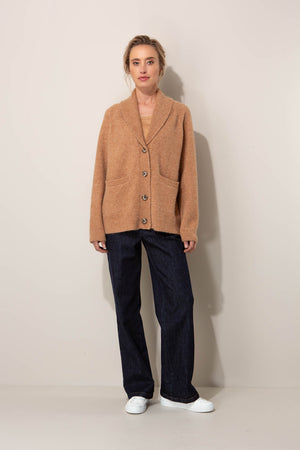 Strickjacke aus Alpaka-Woll-Mix