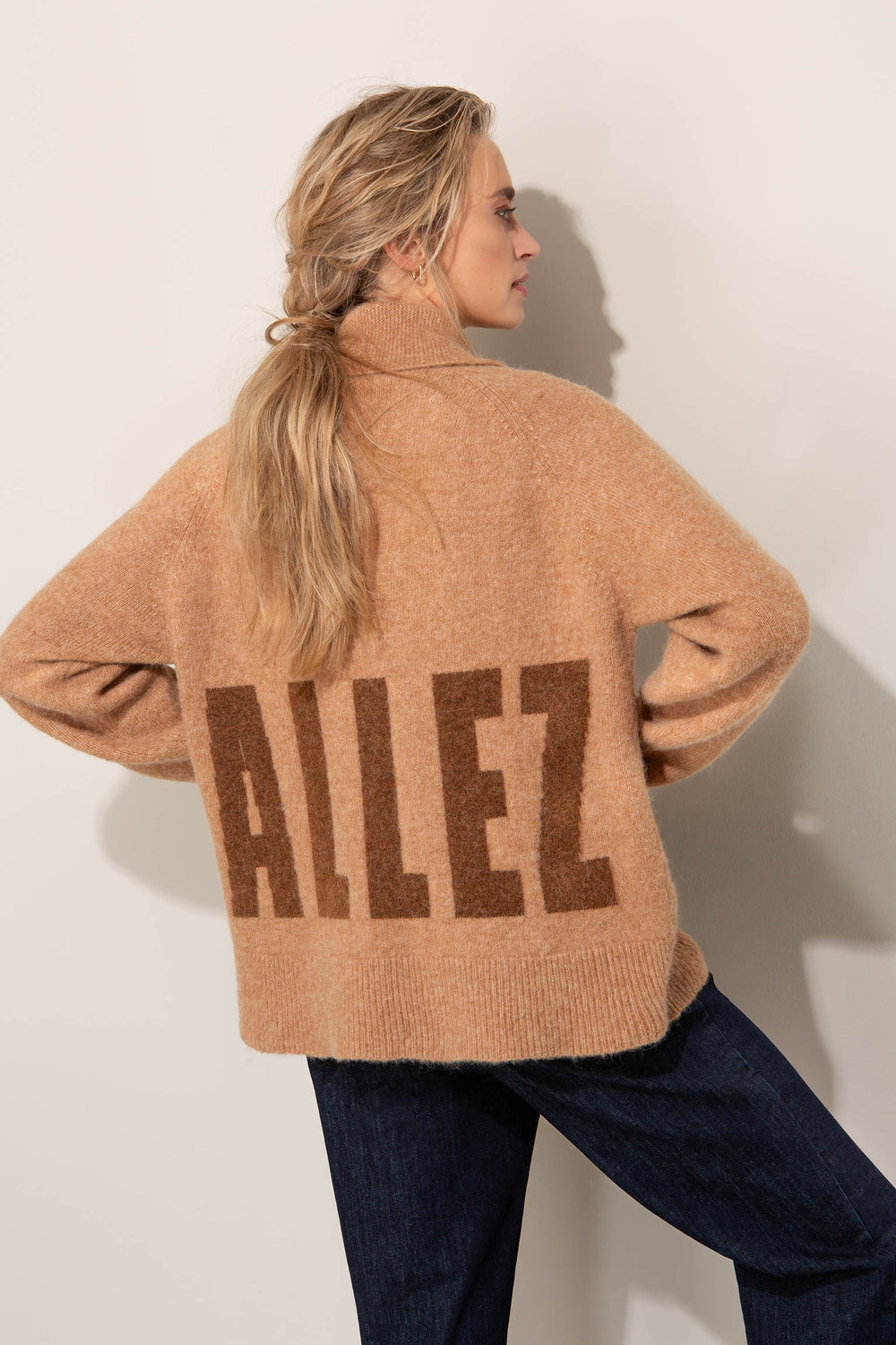 Strickjacke aus Alpaka-Woll-Mix