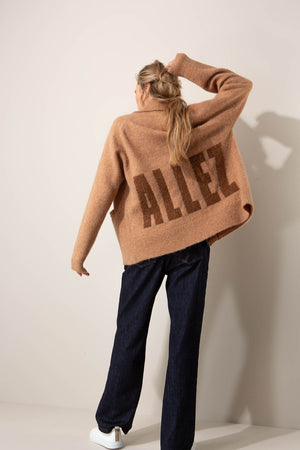Strickjacke aus Alpaka-Woll-Mix