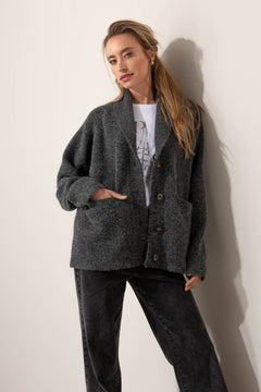 Strickjacke aus Alpaka-Woll-Mix