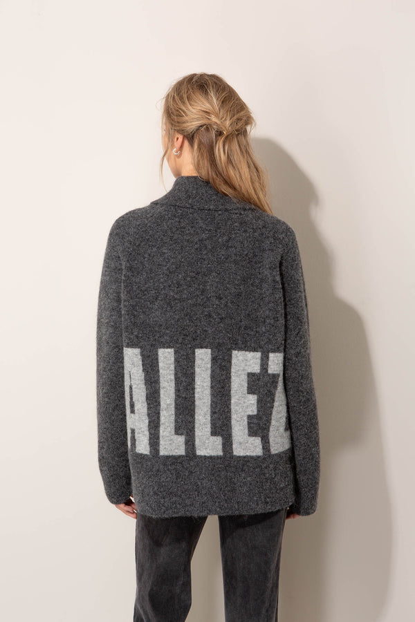 Strickjacke aus Alpaka-Woll-Mix
