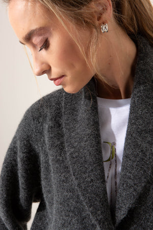 Strickjacke aus Alpaka-Woll-Mix
