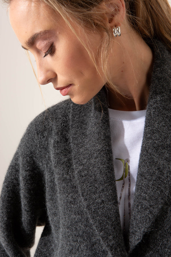Strickjacke aus Alpaka-Woll-Mix