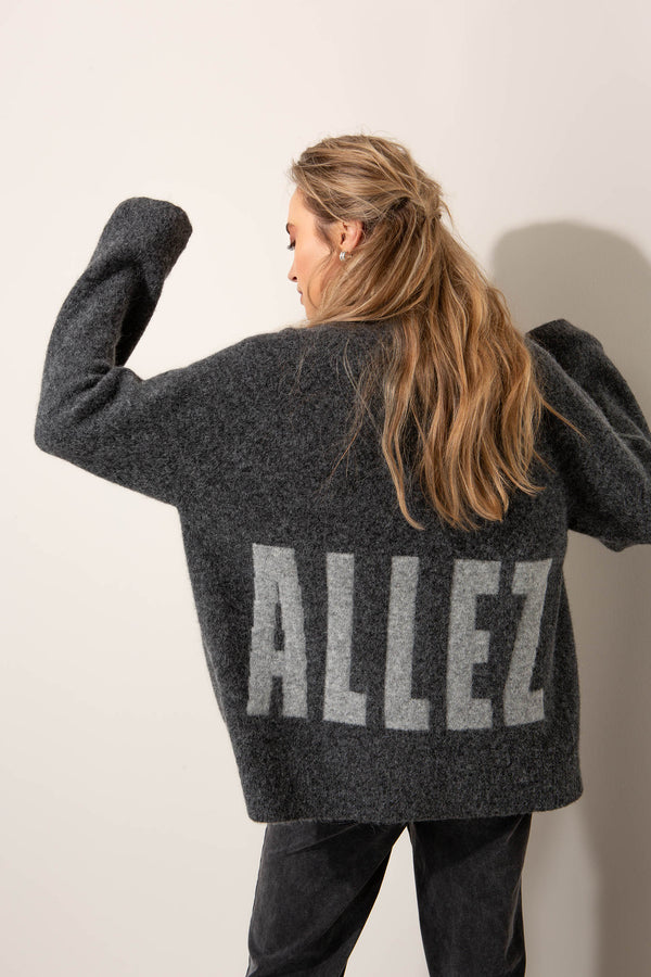 Strickjacke aus Alpaka-Woll-Mix