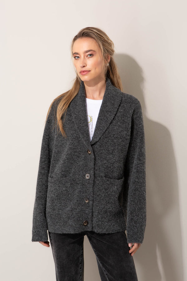 Strickjacke aus Alpaka-Woll-Mix