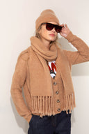 Strickjacke aus Alpaka-Woll-Mix