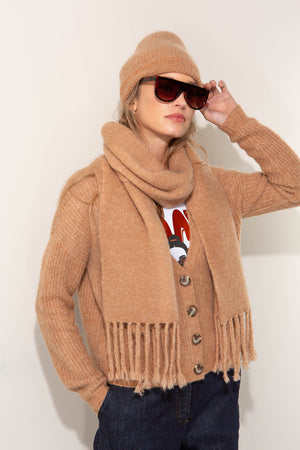 Strickjacke aus Alpaka-Woll-Mix