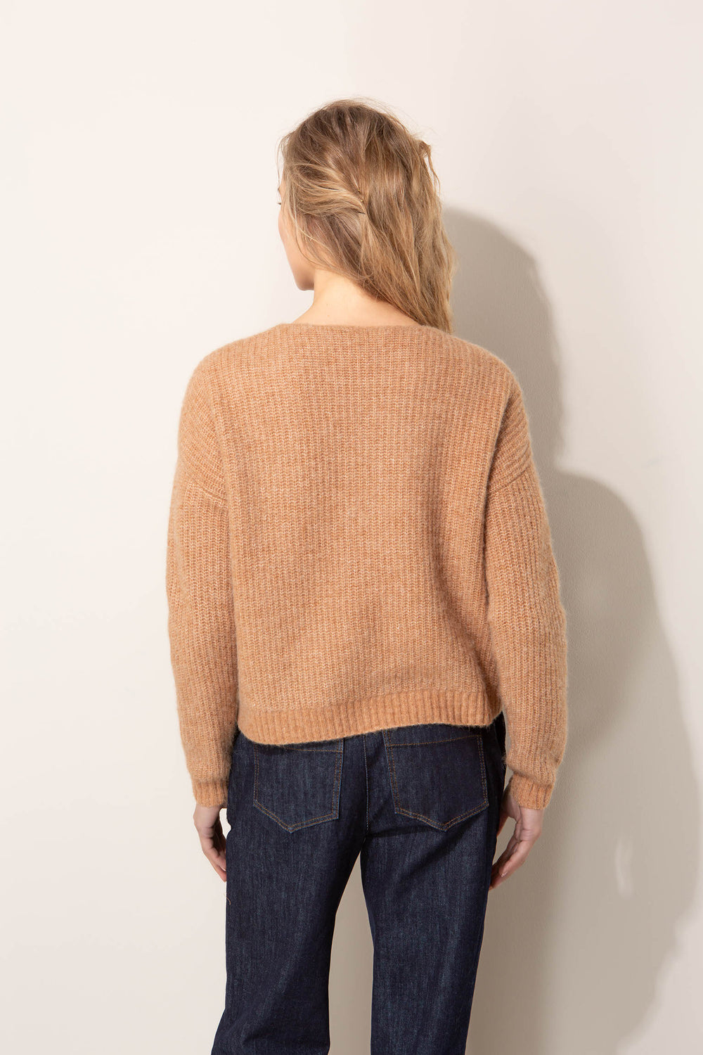 Strickjacke aus Alpaka-Woll-Mix