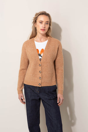 Strickjacke aus Alpaka-Woll-Mix