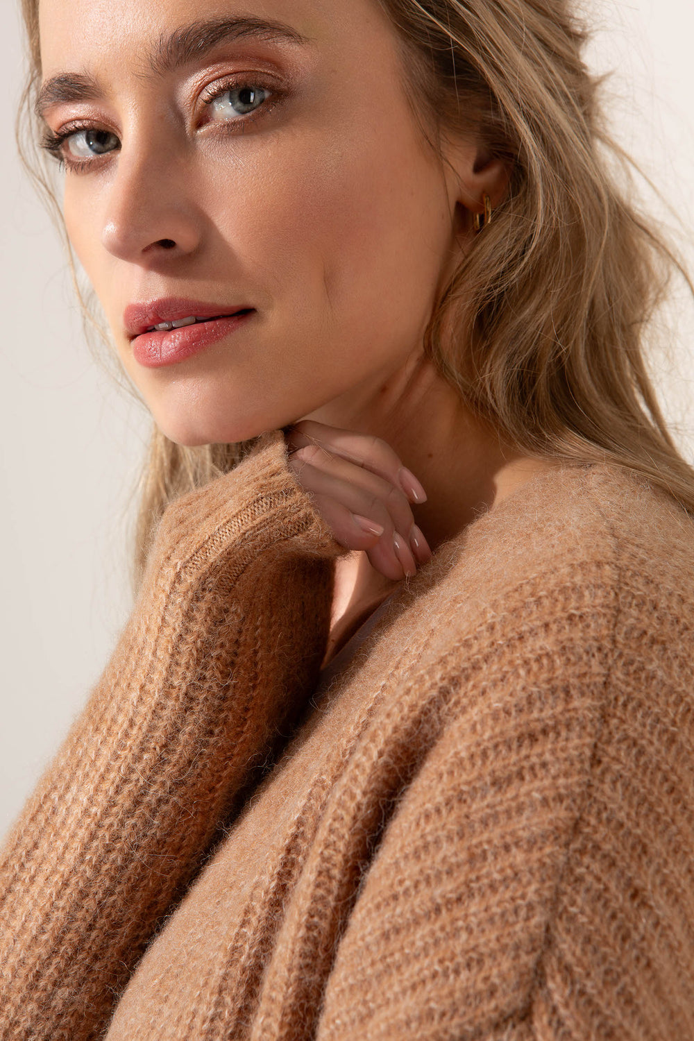 Strickjacke aus Alpaka-Woll-Mix