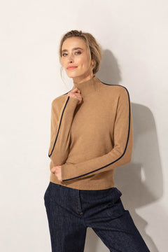 Strickshirt in Viskose-Mix