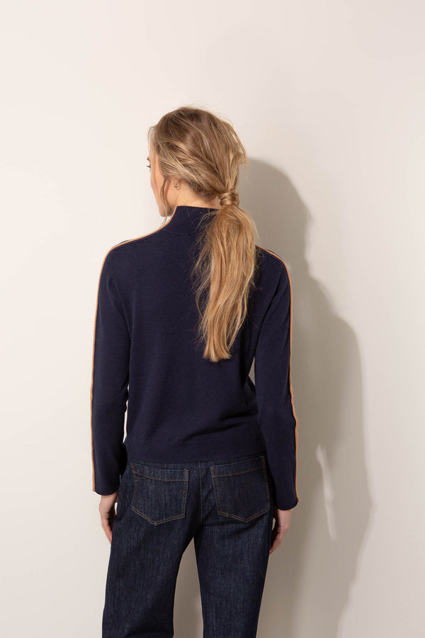 Strickshirt in Viskose-Mix