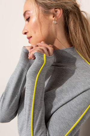 Strickshirt in Viskose-Mix