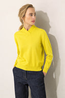 Strickpullover mit Wickelkragen