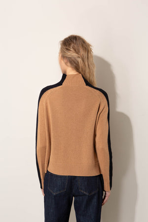 Stehkragenpullover mit Wolle