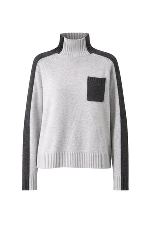 Stehkragenpullover mit Wolle