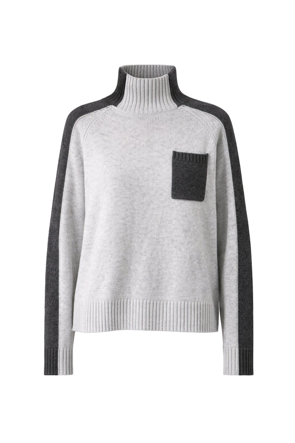 Stehkragenpullover mit Wolle