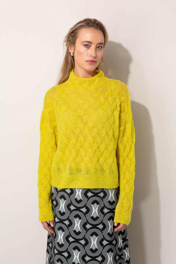 Strickpullover aus Alpaka-Wollmix