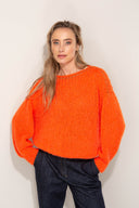 Grobstrickpullover aus Alpakamix