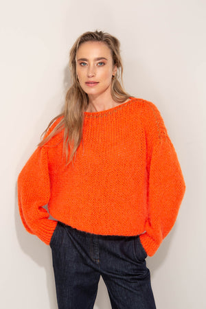 Grobstrickpullover aus Alpakamix