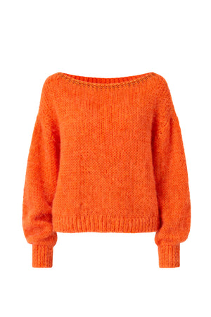 Grobstrickpullover aus Alpakamix